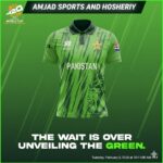 Pakistan T20 cricket jersey for World Cup, premium green sports shirt with Pakistan logo and modern athletic fit